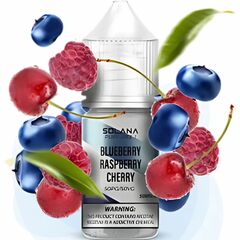Жидкость SOLANA LIQUID Blueberry Raspberry Cherry (Черника Малина Вишня) 30мл 5%